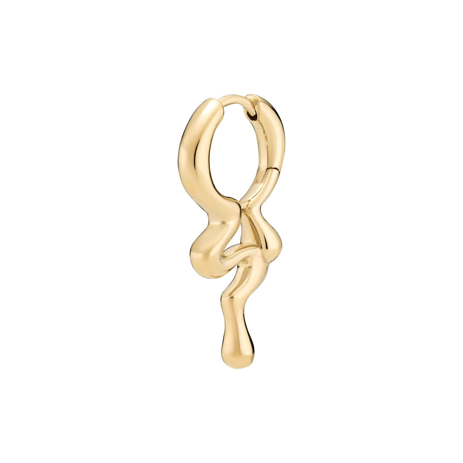 Maya Huggie ørering - forgyldt